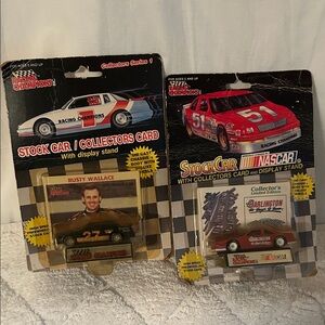 Racing Champions Stock Car with Display Stand - Black BUNDLE
